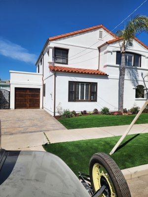 Semi custom wood elegant garage door