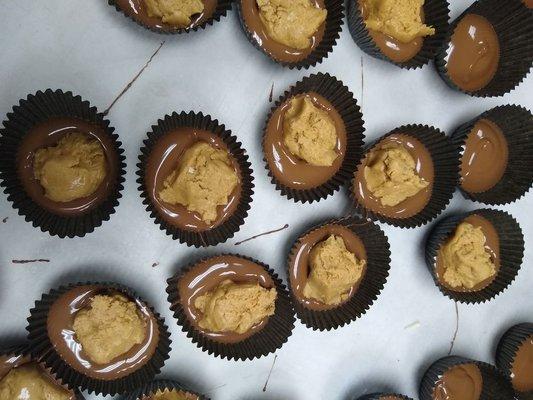 Homemade peanut butter cups!