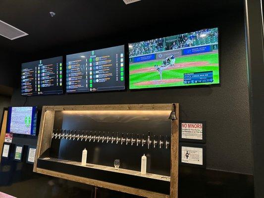 Taps and TVs.