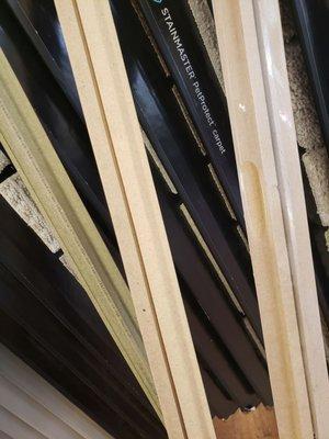 Various T frames for flooring transition