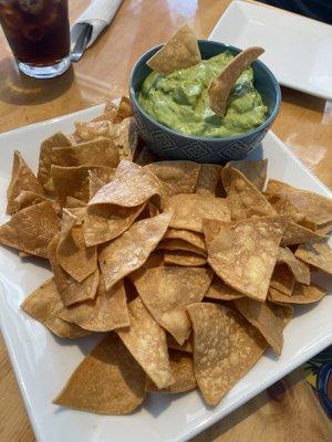 Guacamole and chips