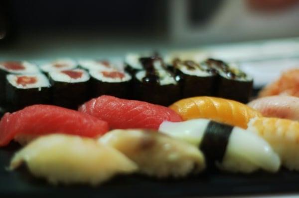 Sushi Combo with Eel Roll