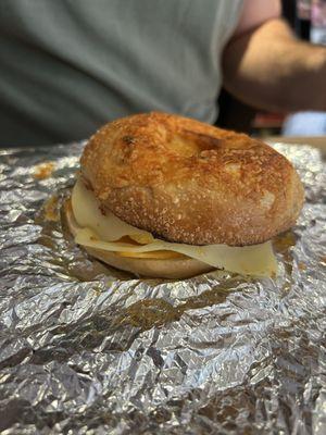 Spicy Sofia bagel sandwich