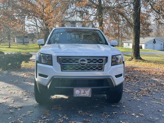 My 2022 Ceramic finished Nissan Frontier. Located in an autumn scene