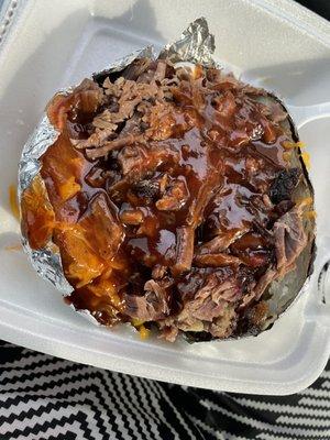 Chopped Beef Loaded Baked Potato