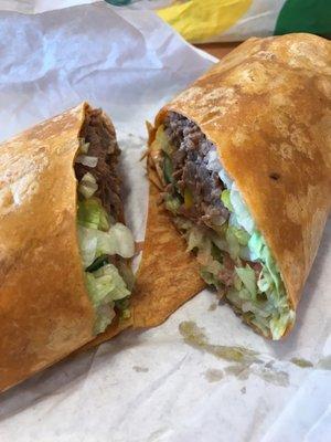 New signature wraps-steak and cheese chipotle on tomato basil wrap.