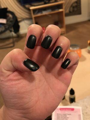 Black acrylic matte