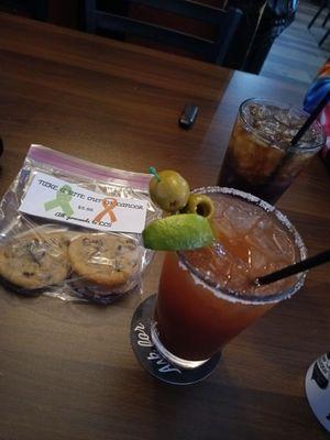 Bloody Mary & Makers and coke