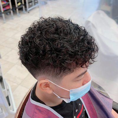 Men's haircut and perm by sunny