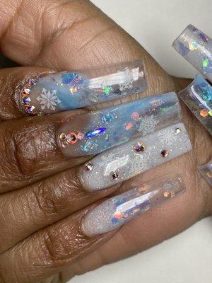 Long encapsulated acrylics find my ig for more pics and booking info @phanies_nails