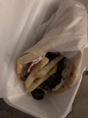 Mushroom pita