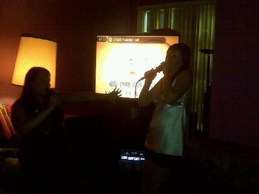 Belting out a tune @ Koreana!