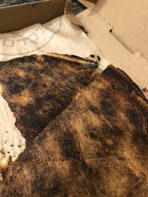 So disgusted that these places think they can serve burnt pizza