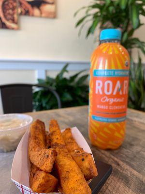 Baked Sweet Potato Fries Seasoned