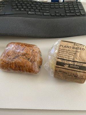 I ordered from Uber Eats and this is how the food came. Their coffee is delicious, but skip the food.