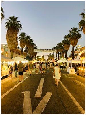 Welcome to the Palm Springs Villagefest. #Nightstreetfestival #Thursdays