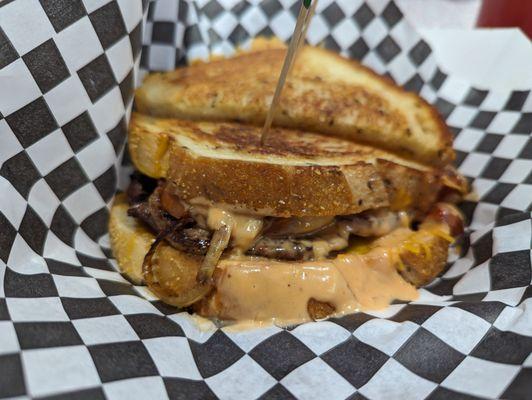 Patty melt. Very good 10/21/23. BEEPS