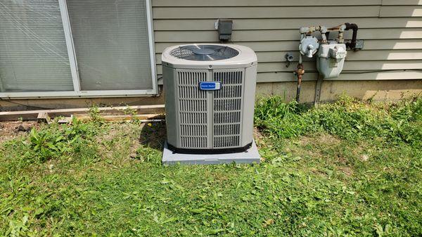 New American Standard air conditioner installed in South western suburbs.