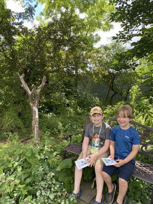 Kids having maze fun