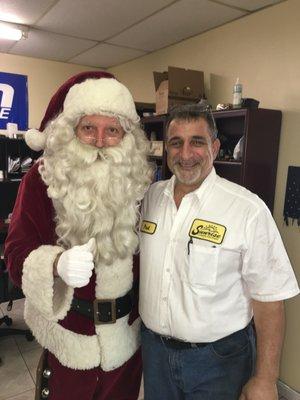 Even Santa comes to visit the owner!!!