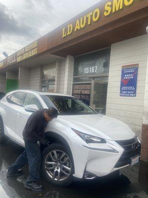 Tony is most excellent with a keen diagnosis of auto problems.