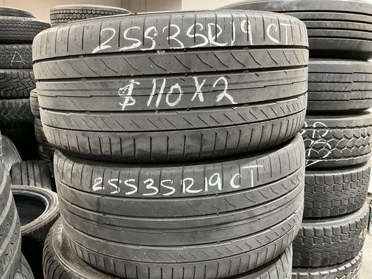 255/35R19 CONTINENTAL $110 (0NE PAIR)