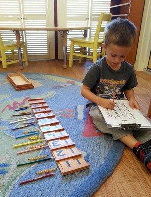 Montessori education utilizes concrete, hands-on materials to help children better understand abstract lessons.