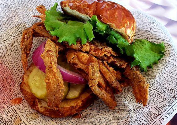 The crispy soft shell crab!