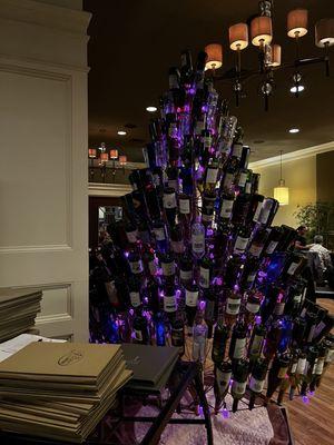 Cute decorative wine bottle tree!