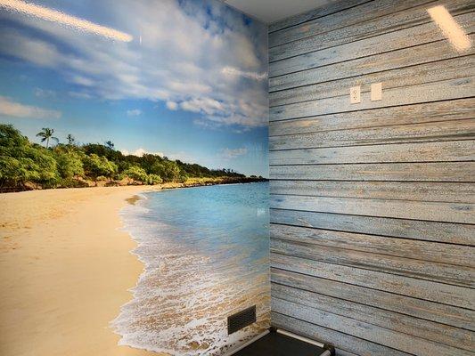 No one has to have ugly walls! WFL custom wall wraps will make your space a paradise!