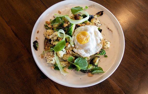 Brussels and Cauliflower small plate