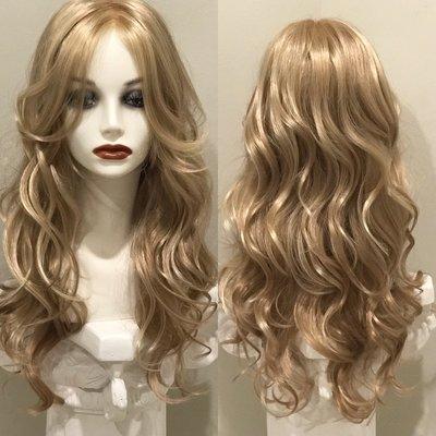 Med Blonde long soft layers.