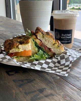 Heirloom Tomato BLT and Iced Chai