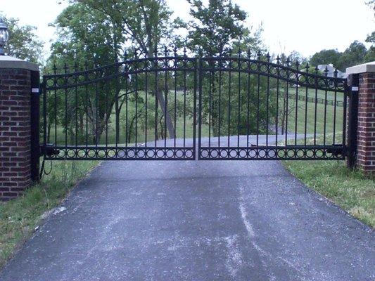 Custom Entrance Gate in Southern Indiana.  https://goo.gl/maps/Nbka7NS7M3o