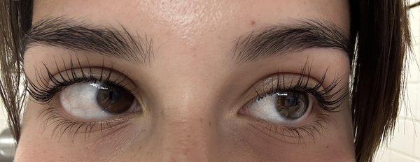 Keratin lash lift and tint