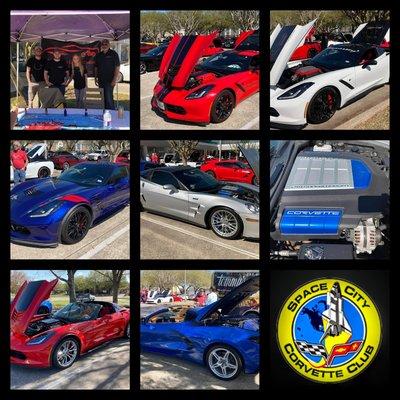 Our Booth at the Space Center Corvette Show at Tommy's Seafood Restaurant in Webster, Texas!