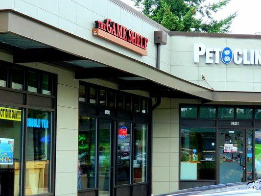 Storefront. Located on the far corner of the Marketplace at Lake Meridian Shopping Center.