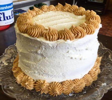 Peanut butter and fluff cake