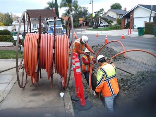 Hard at work in south orange county.