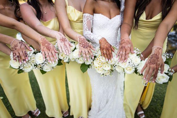 All my bridesmaids truly loved their henna and loved Amanda too!!