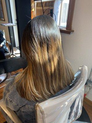 Before full balayage