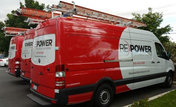 Look out for our REPOWER trucks.