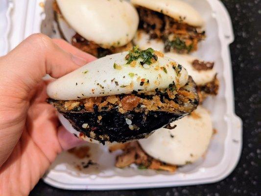 Spicy Sichuan Eggplant Bao. Part of my assorted Bao Six Pack ($19.50 with upcharges for certain items).