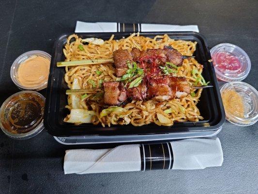 Platinum Mini - wagyu, bacon scallops, & spicy noodles