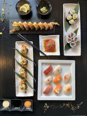 Locale Magazine featured: "Ocean" Sushi set, Osaka Roll and our Crispy Rice Spicy Tuna