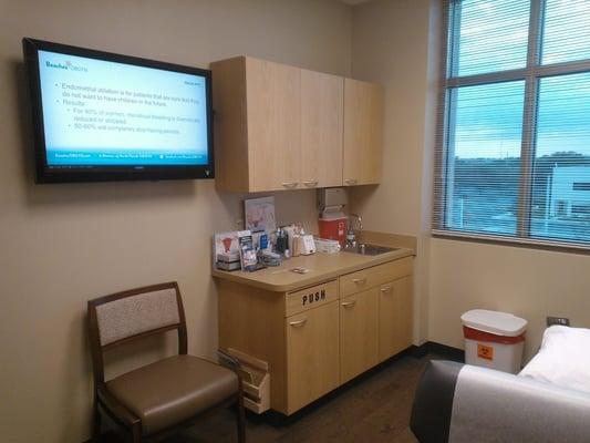 Exam Room in our new OB GYN office in Jacksonville Beach