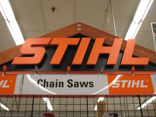 We are a full line STIHL Dealer. Stop in to see our display.