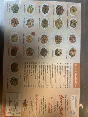 new menu