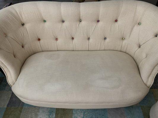 Couch with stains (before)