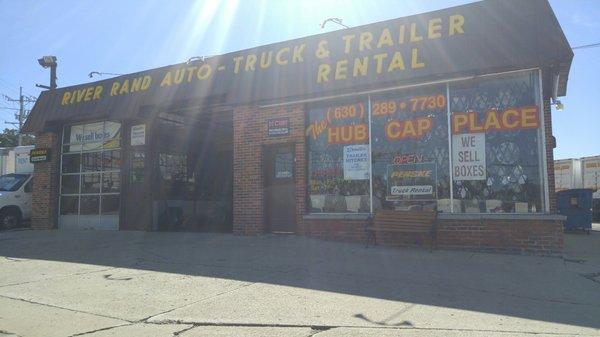 Place to go to when your hub cap randomly flies off your car.  Plus they rent moving trucks, etc.